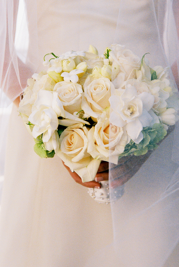 white wedding bouquet photo by Yvette Roman Photography